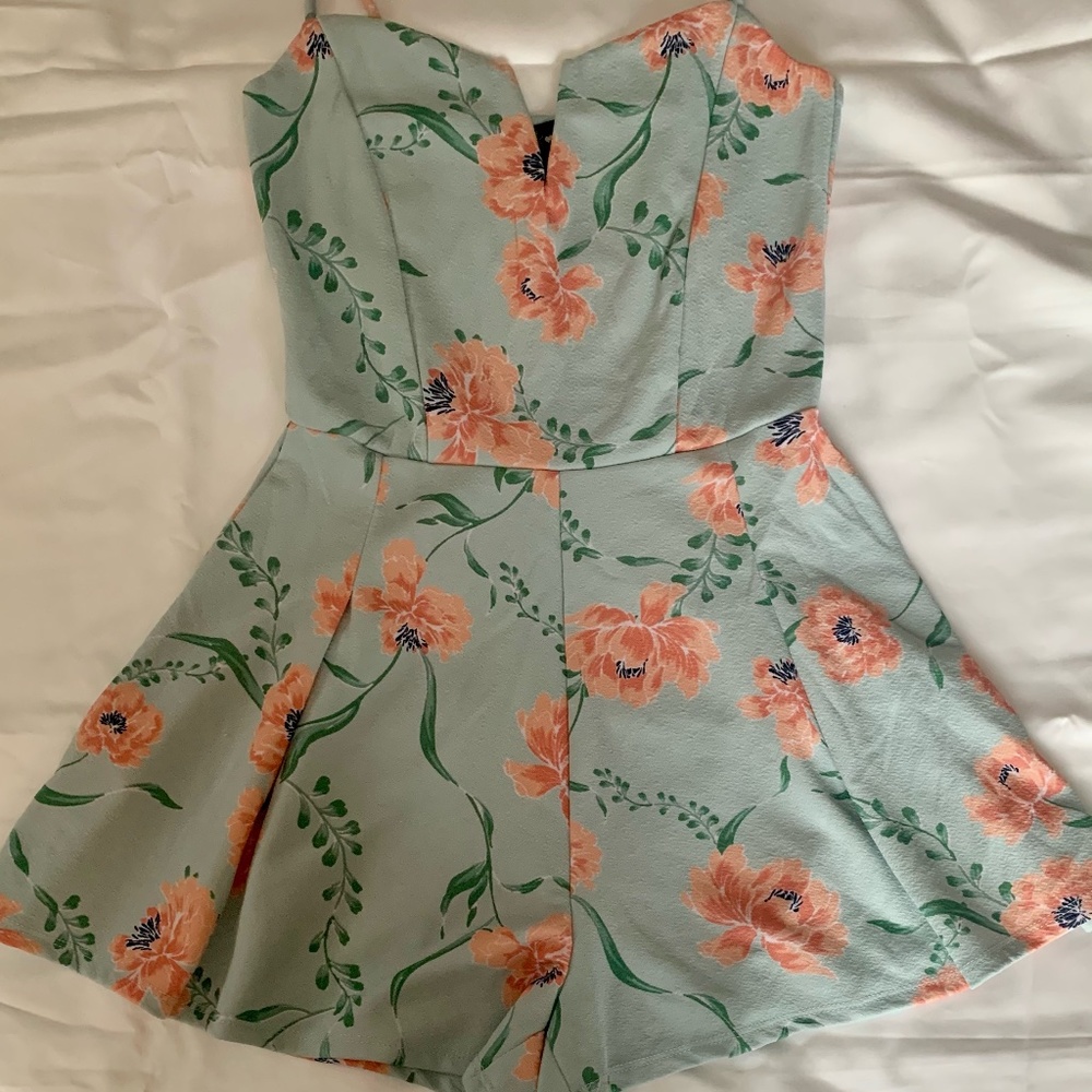 Juniors Floral Romper